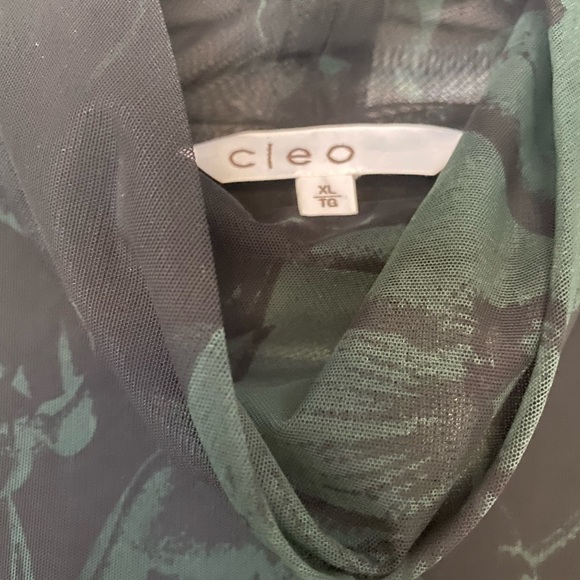 Black and Jade sheer turtleneck size xl - Picture 2 of 3